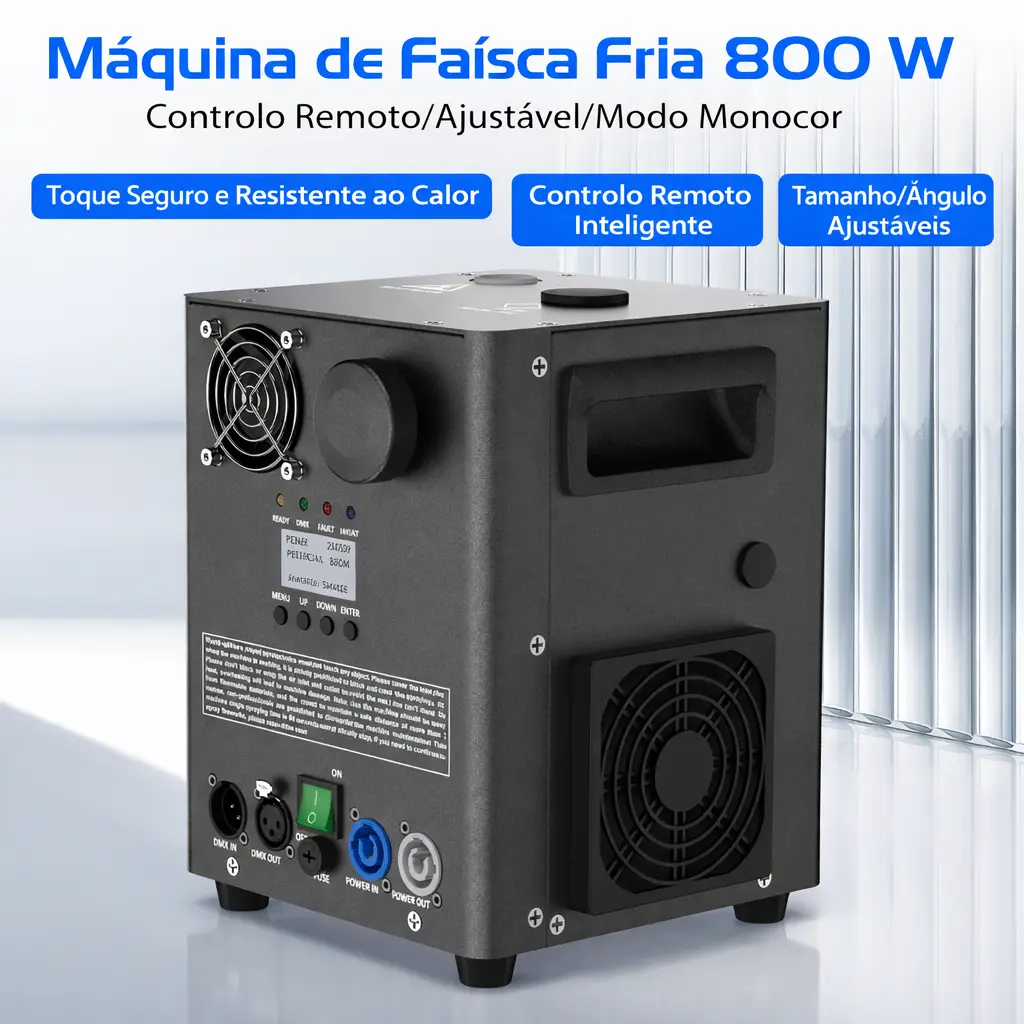 Pack de 2 máquinas profissionais Fogo Frio 800W c/ mala de transporte - Image 3
