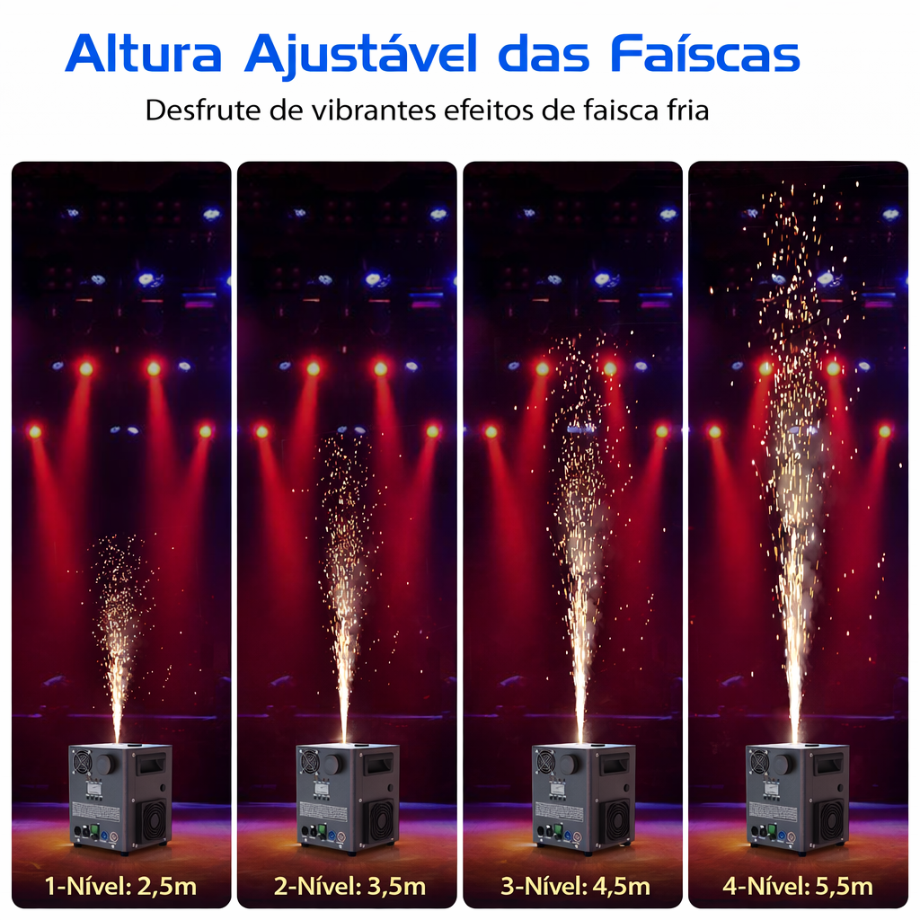 Pack de 2 máquinas profissionais Fogo Frio 800W c/ mala de transporte - Image 6